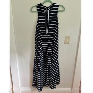 Banana Republic Striped Sleeveless Navy Dress, Size XS